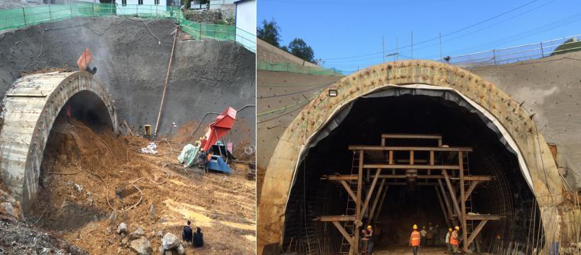 毕节市赫章县城关至野马川城市干道工程3号隧道监控